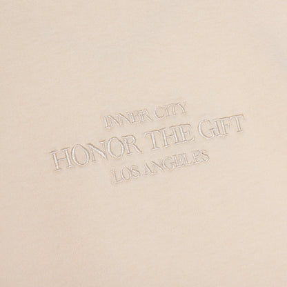 HONOR THE GIFT EMBROIDERY BOX TEE-WHITE