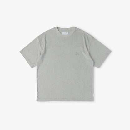 MADNESS EMBROIDERY CVC TERRY TEE-LIGHT GREY