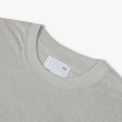 MADNESS EMBROIDERY CVC TERRY TEE-LIGHT GREY