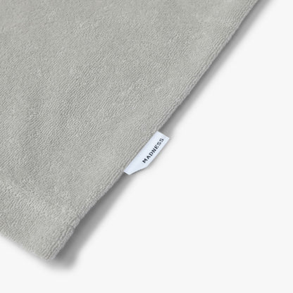 MADNESS EMBROIDERY CVC TERRY TEE-LIGHT GREY