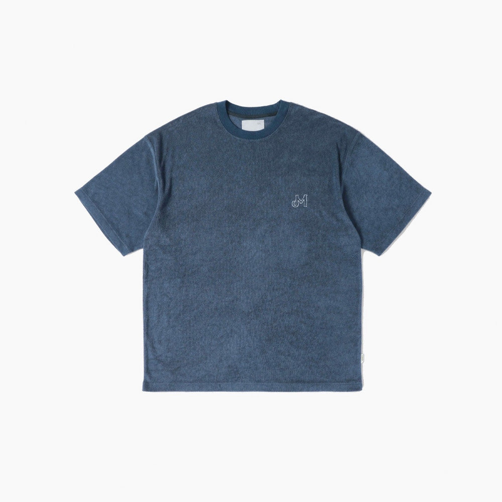 MADNESS EMBROIDERY CVC TERRY TEE-NAVY