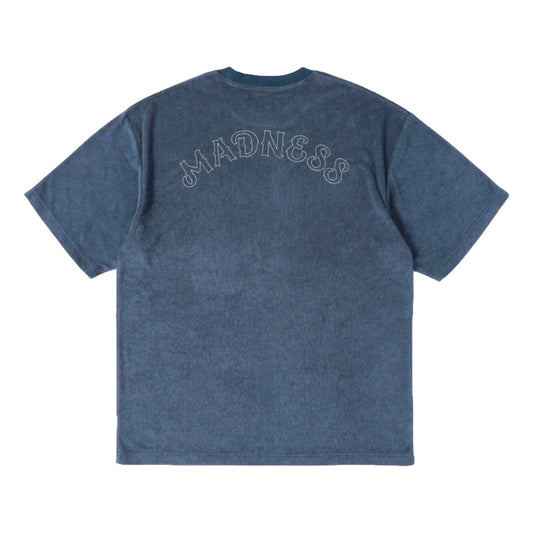 MADNESS EMBROIDERY CVC TERRY TEE-NAVY