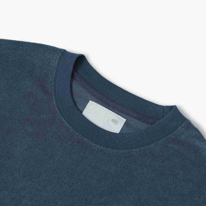 MADNESS EMBROIDERY CVC TERRY TEE-NAVY
