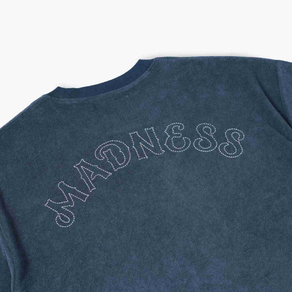 MADNESS EMBROIDERY CVC TERRY TEE-NAVY