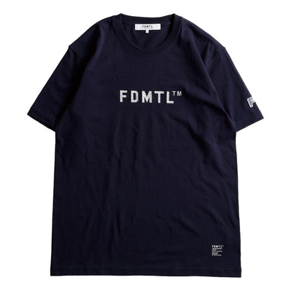 FUNDAMENTAL EMBROIDERY LOGO TEE-NAVY