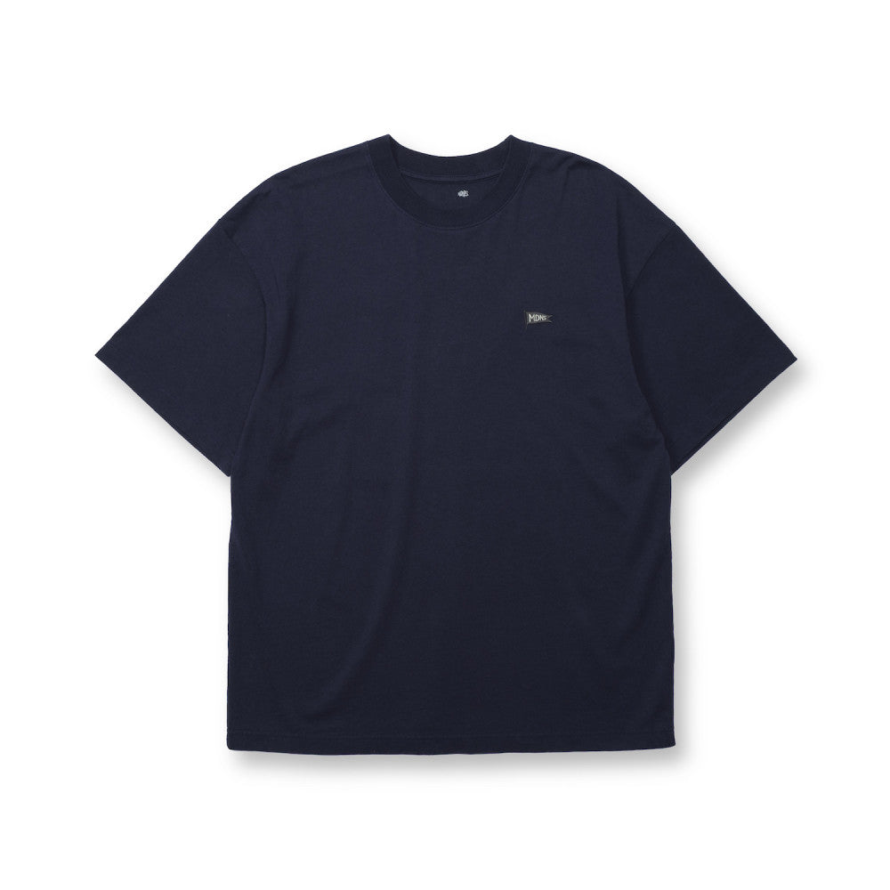 MADNESS EMBROIDERY PRINT TEE-NAVY