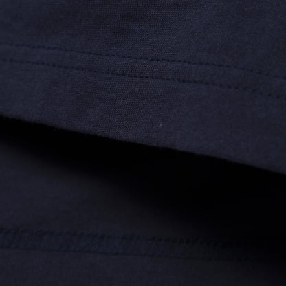MADNESS EMBROIDERY PRINT TEE-NAVY