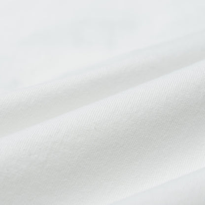 MADNESS EMBROIDERY PRINT TEE-WHITE