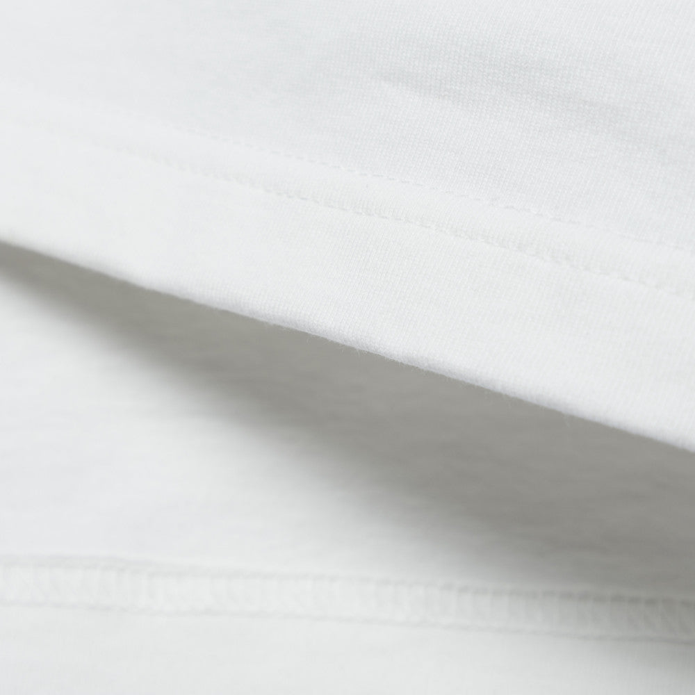 MADNESS EMBROIDERY PRINT TEE-WHITE