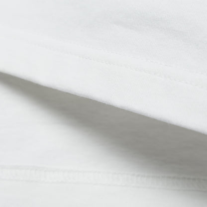 MADNESS EMBROIDERY PRINT TEE-WHITE