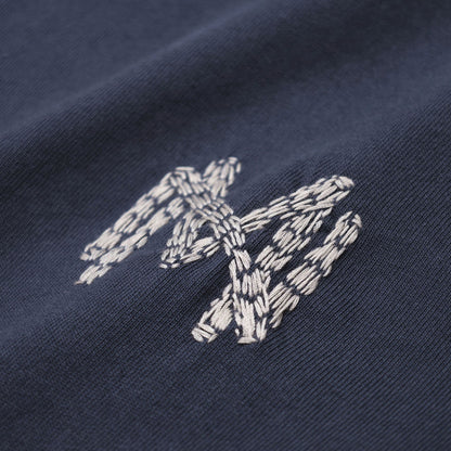 MADNESS EMBROIDERY TEE-NAVY