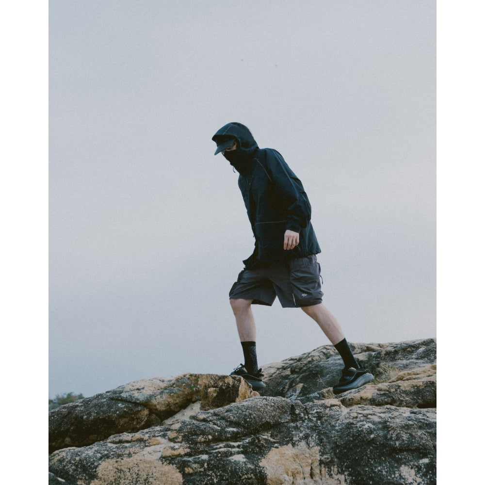 NINE POINT NINE ESCAPE BREATHE SHORTS-BLACK