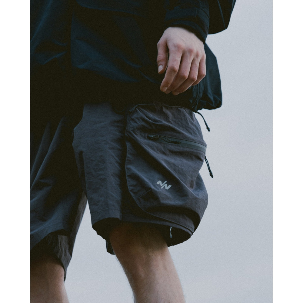 NINE POINT NINE ESCAPE BREATHE SHORTS-GREY