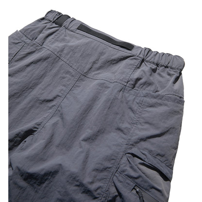 NINE POINT NINE ESCAPE BREATHE SHORTS-LIGHT GREY