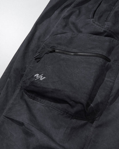 NINE POINT NINE ESCAPE T4 WIDE PANTS-WASH GREY