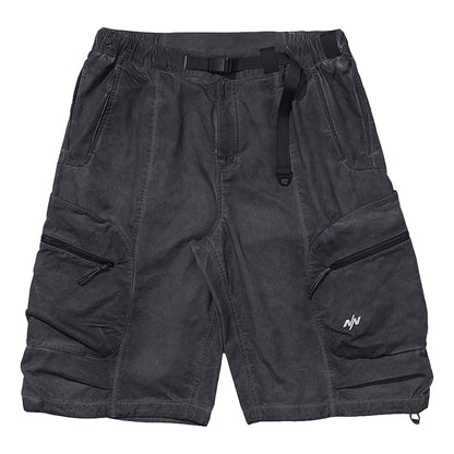 NINE POINT NINE ESCAPE T4 WIDE SHORTS-WASH GREY
