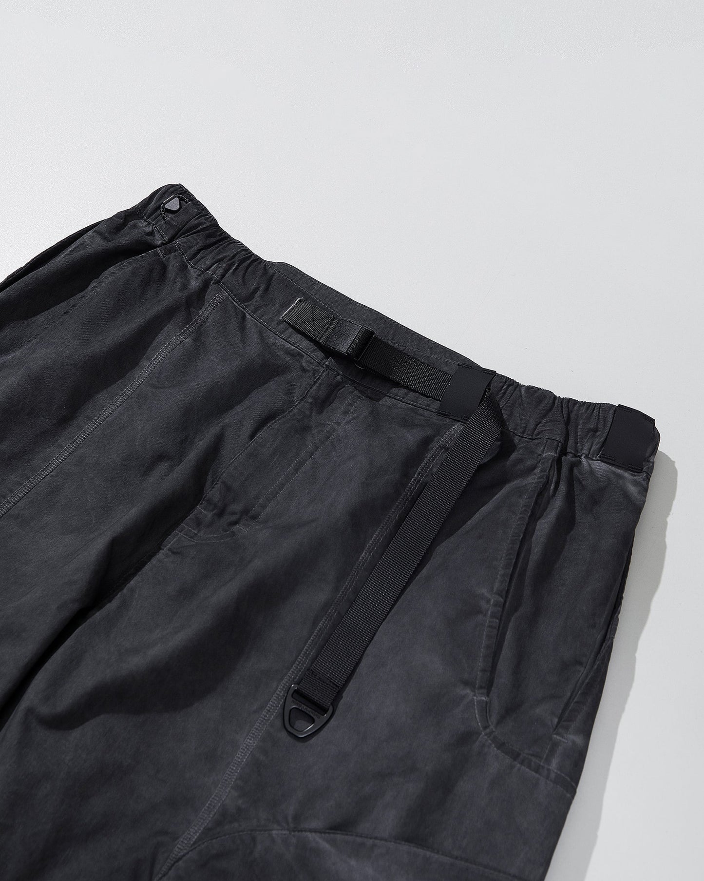 NINE POINT NINE ESCAPE T4 WIDE SHORTS-WASH GREY