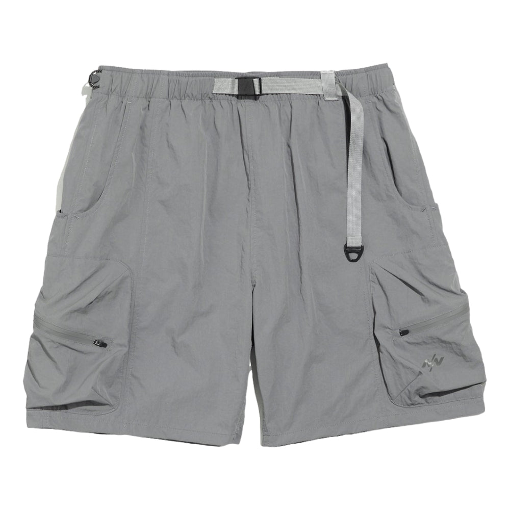 NINE POINT NINE ESCAPE 3D POCKET SHORTS-LIGHT GREY