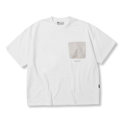 NINE POINT NINE EXPERT BASE 3D POCKET S/S TEE-WHITE