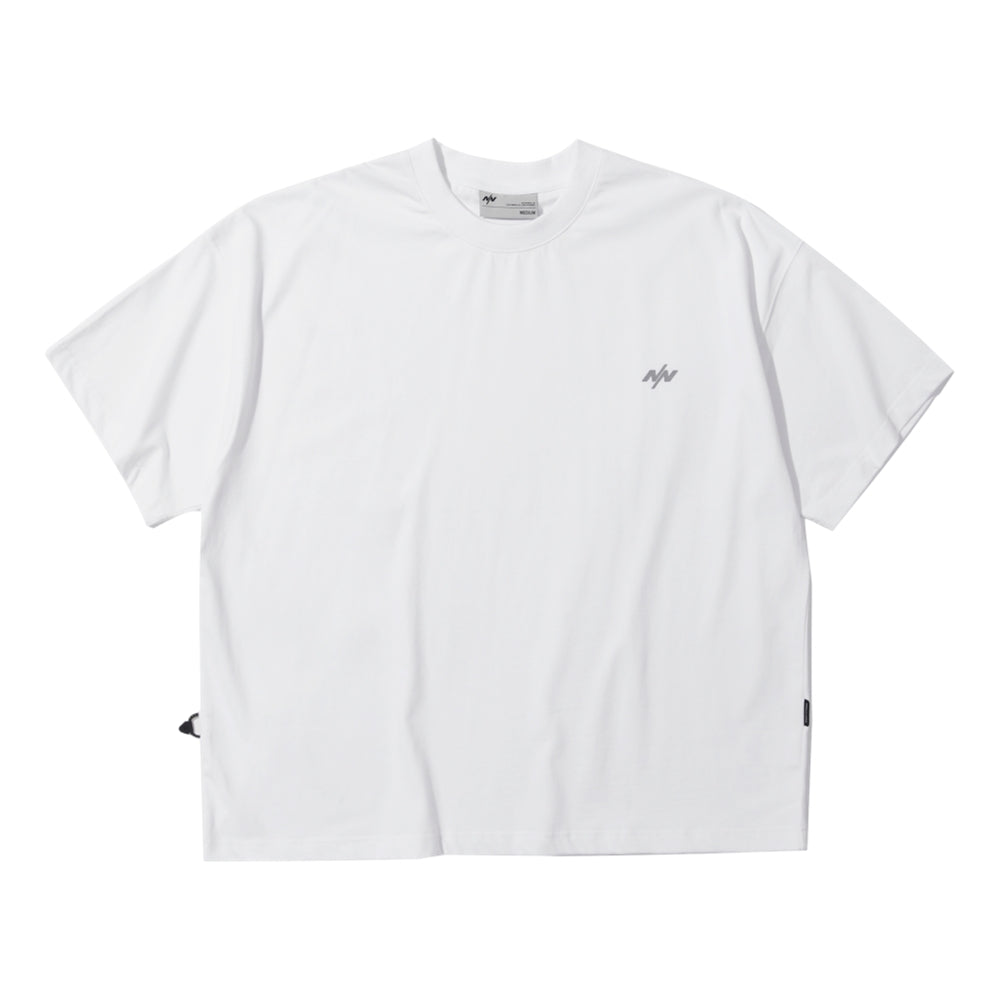 NINE POINT NINE EXPERT BASE LOGO S/S TEE-WHITE