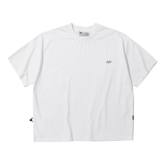 NINE POINT NINE EXPERT BASE LOGO S/S TEE-WHITE
