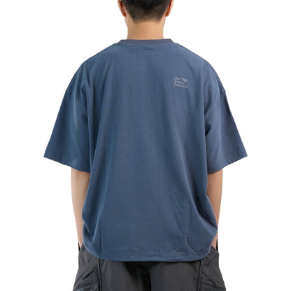 NINE POINT NINE EXPERT BASE LOGO S/S PULLER TEE-MIDNIGHT