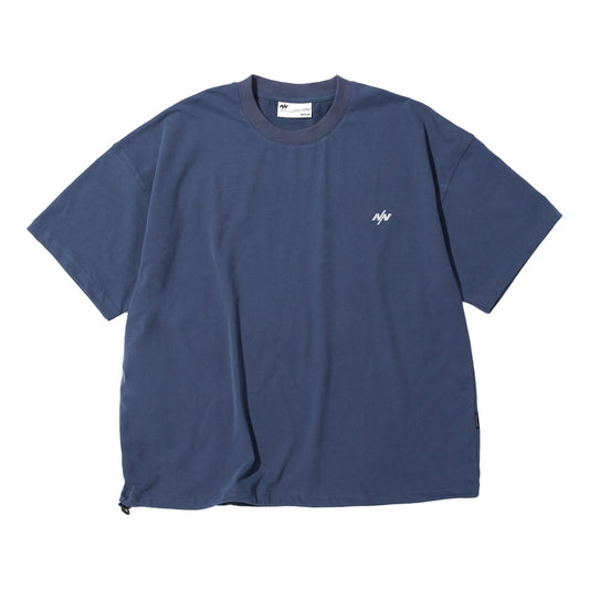 NINE POINT NINE EXPERT BASE LOGO S/S PULLER TEE-MIDNIGHT