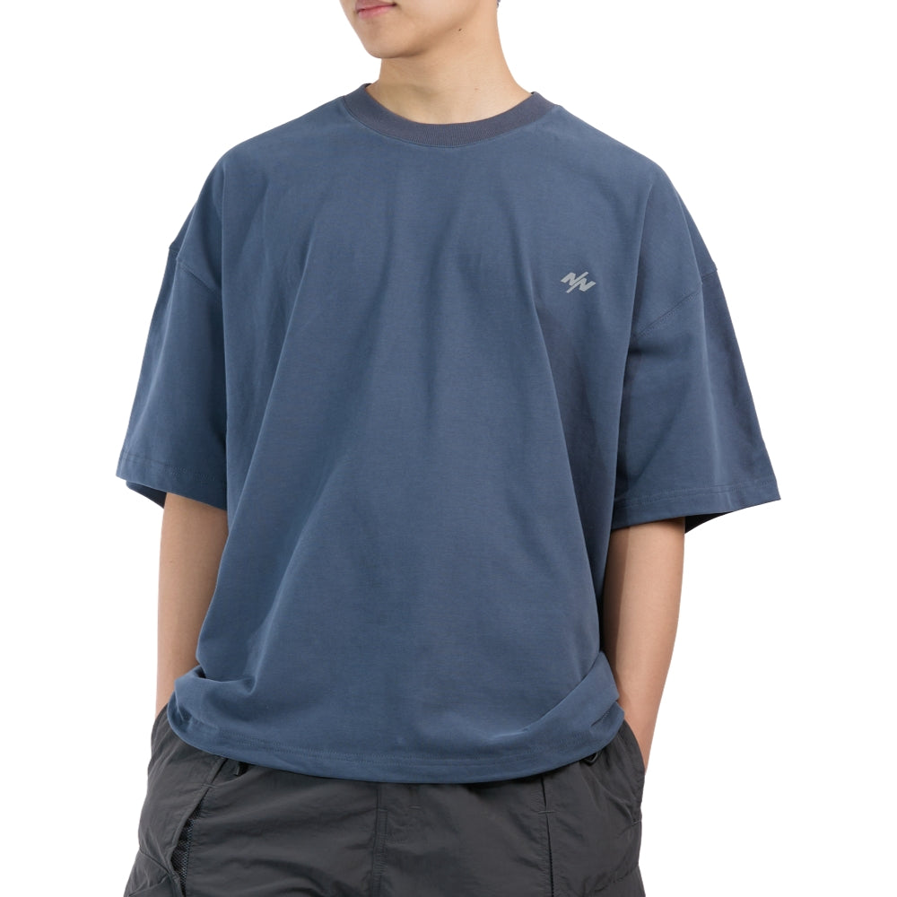 NINE POINT NINE EXPERT BASE LOGO S/S PULLER TEE-MIDNIGHT