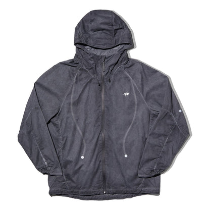NINE POINT NINE ELEMENT DYE WINDBREAKER JACKET-WASHED BLACK