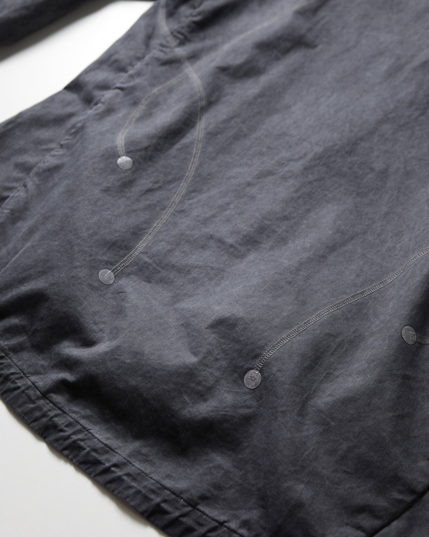 NINE POINT NINE ELEMENT DYE WINDBREAKER JACKET-WASHED BLACK