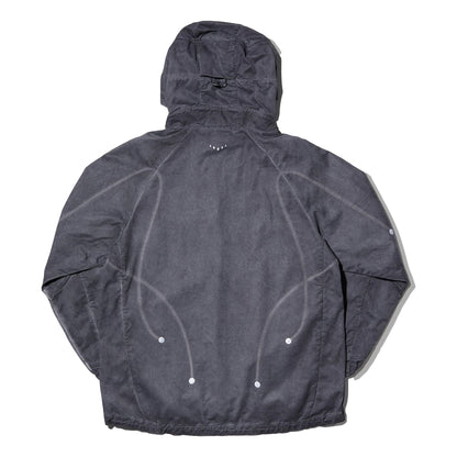 NINE POINT NINE ELEMENT DYE WINDBREAKER JACKET-WASHED BLACK