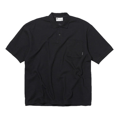 NINE POINT NINE ELEMENT S/S POLO SHIRT-BLACK