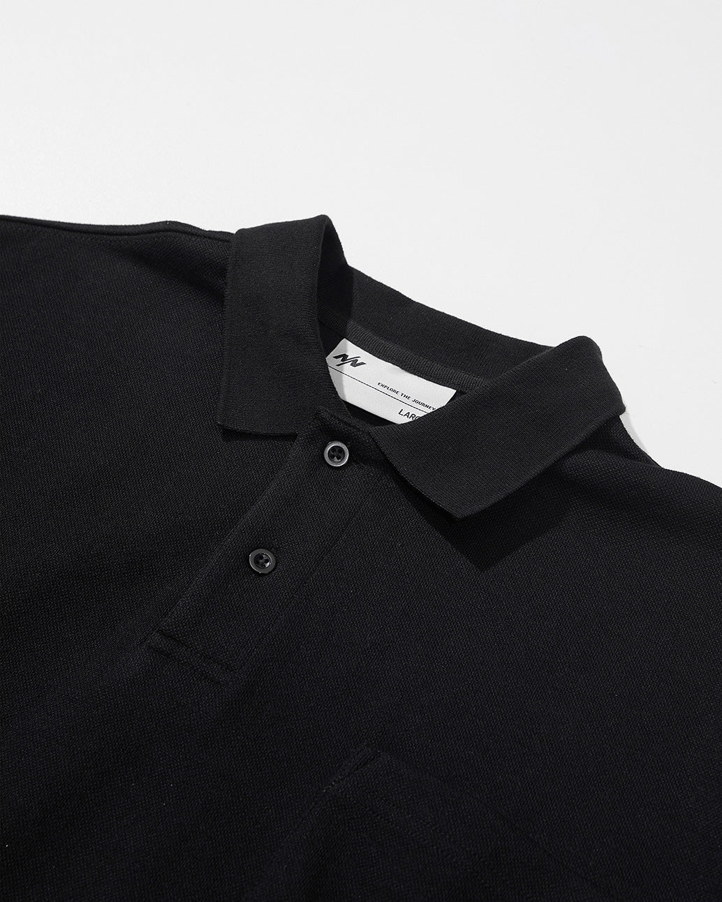 NINE POINT NINE ELEMENT S/S POLO SHIRT-BLACK