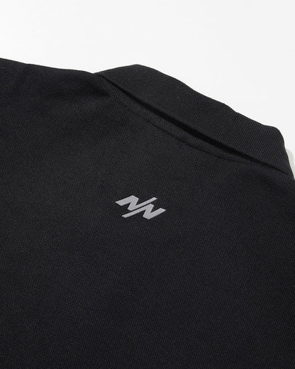 NINE POINT NINE ELEMENT S/S POLO SHIRT-BLACK