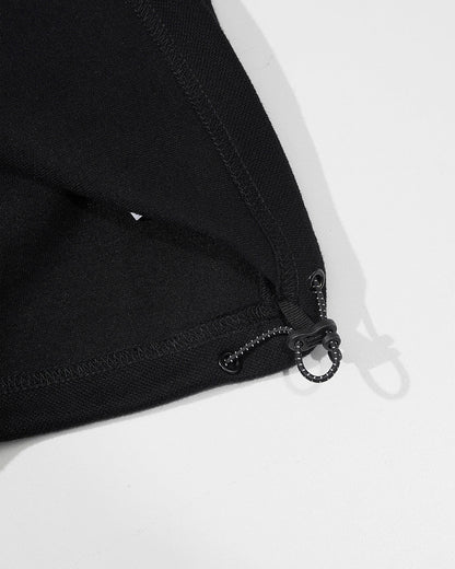 NINE POINT NINE ELEMENT S/S POLO SHIRT-BLACK