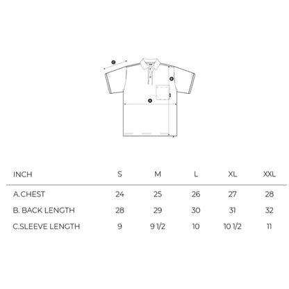 NINE POINT NINE ELEMENT S/S POLO SHIRT-BLACK