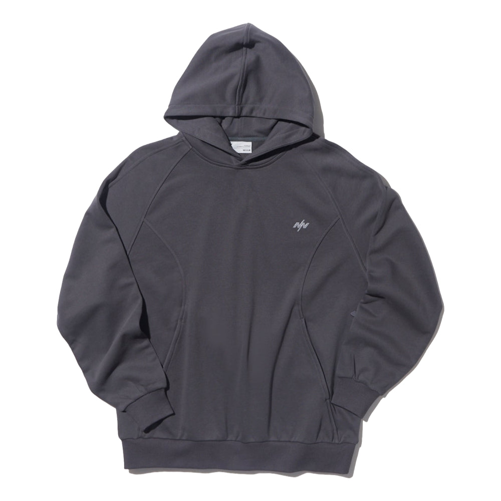 NINE POINT NINE ELEMENT SIDE POCKETS HOODIE-GREY