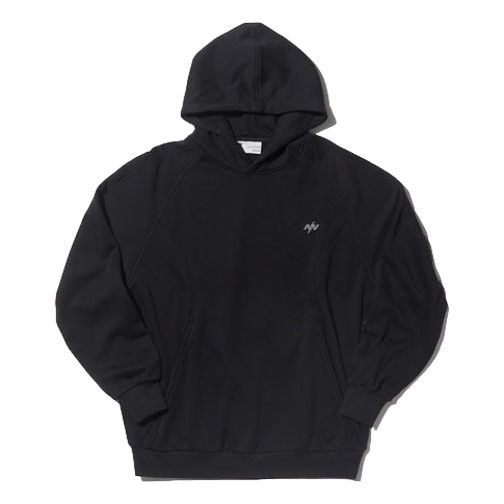 NINE POINT NINE ELEMENT SIDE POCKETS HOODIE-BLACK