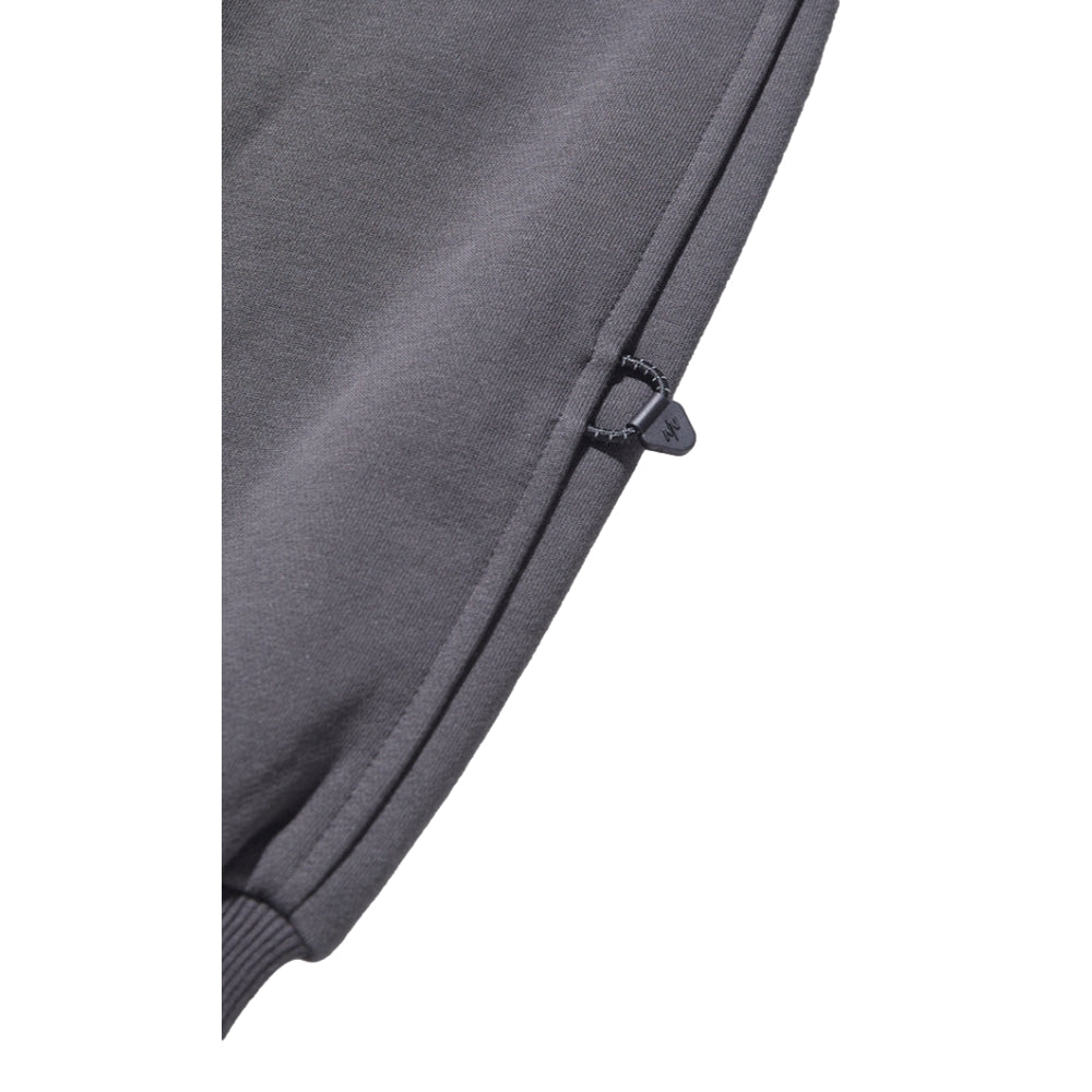 NINE POINT NINE ELEMENT SIDE POCKETS HOODIE-GREY