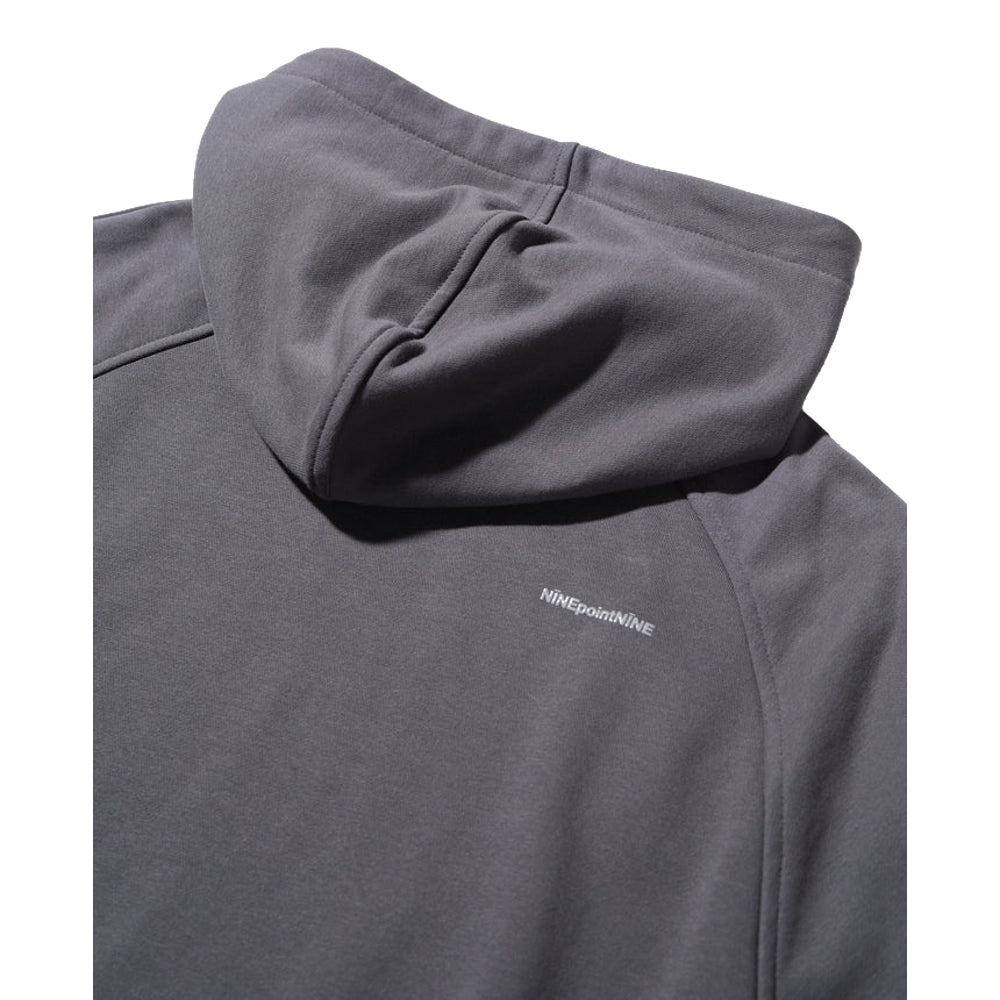 NINE POINT NINE ELEMENT SIDE POCKETS HOODIE-GREY