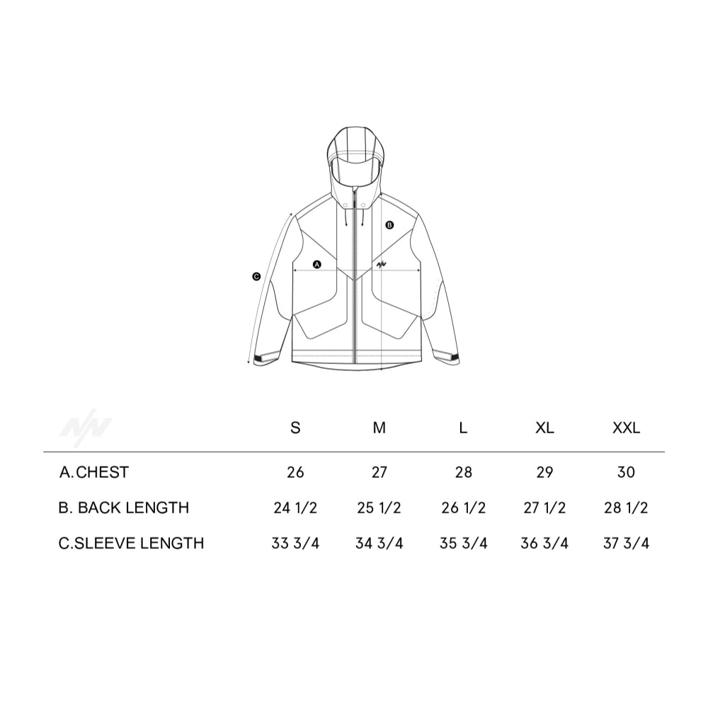 NINE POINT NINE FUTURE 3L SHELL JACKET-DENIM