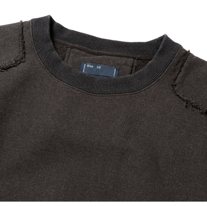 MEANSWHILE FADE PAD SWEATSHIRT-BLACK
