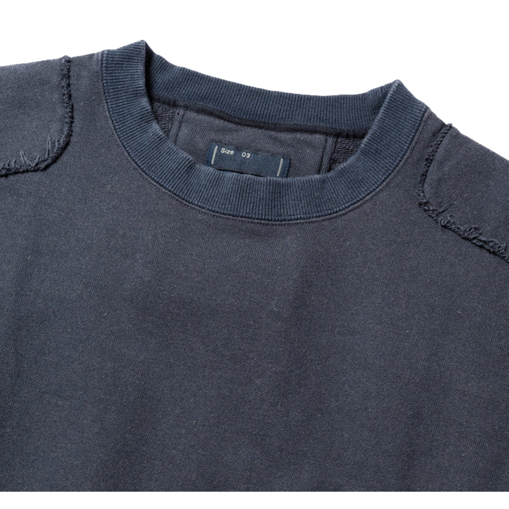MEANSWHILE FADE PAD SWEATSHIRT-NAVY