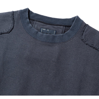 MEANSWHILE FADE PAD SWEATSHIRT-NAVY