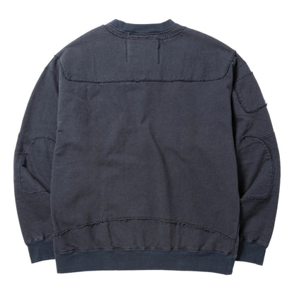MEANSWHILE FADE PAD SWEATSHIRT-NAVY