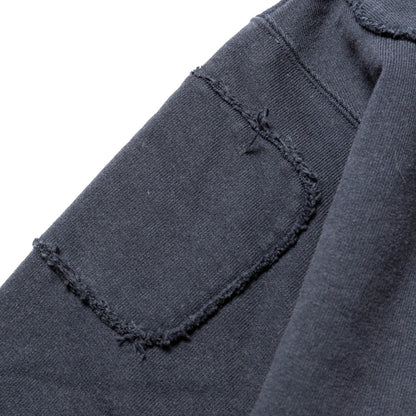 MEANSWHILE FADE PAD SWEATSHIRT-NAVY