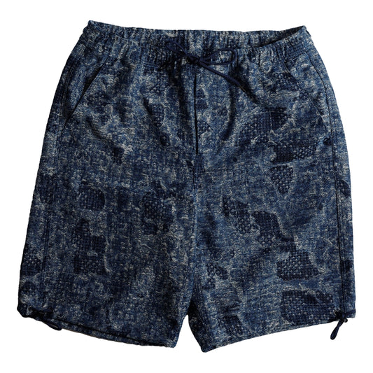 FUNDAMENTAL JACQUARD BORO SHORT PANTS-INDIGO