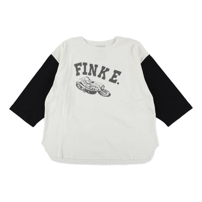 BOWWOW FINK E. BASEBALL TEE-BLACK