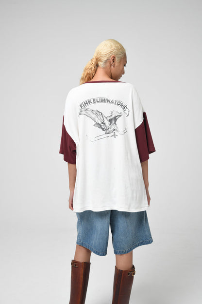 BOWWOW FINK ELIMINATORS RIBBED SS CS AGED-WHITE