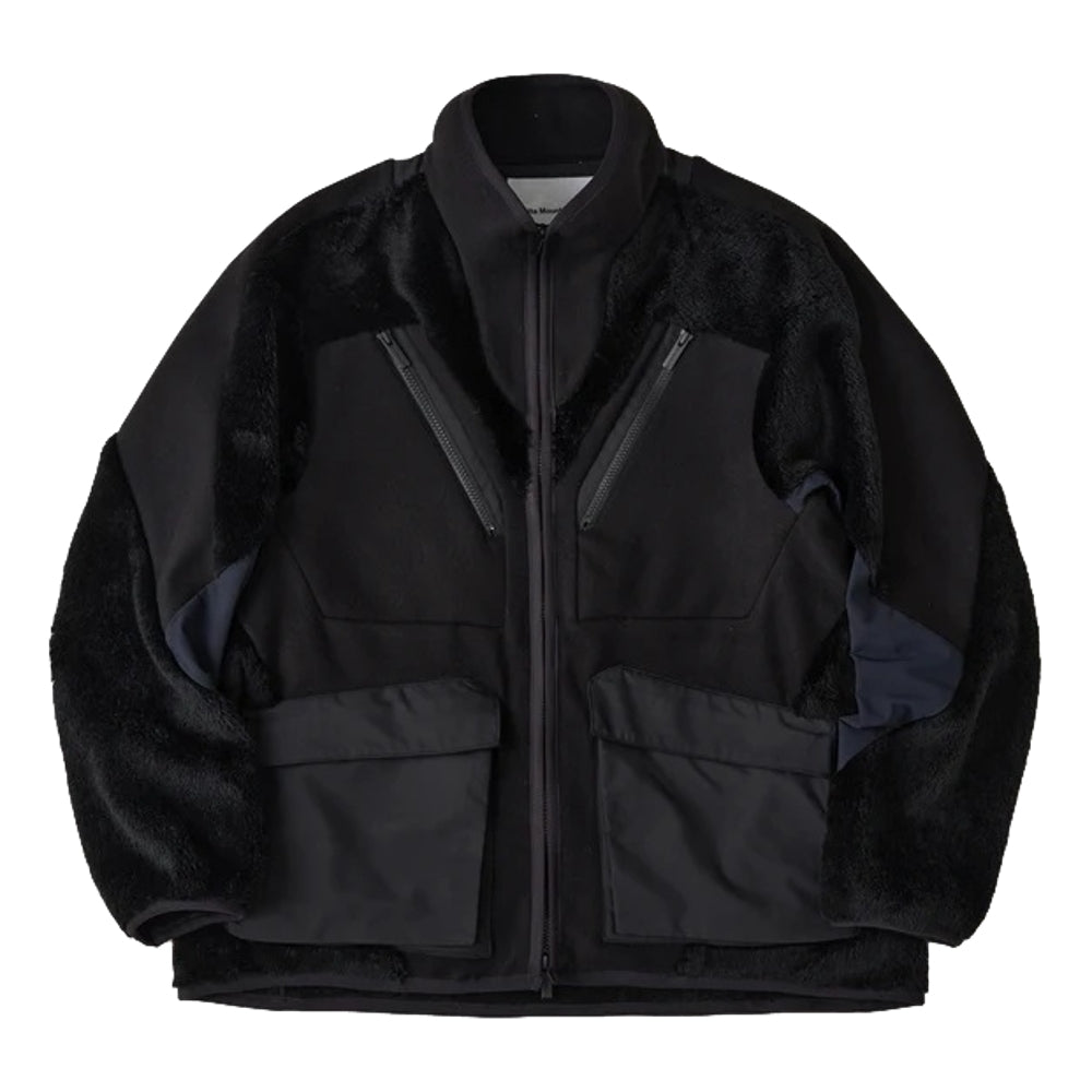WHITE MOUNTAINEERING FLEECE BLOUSON-BLACK
